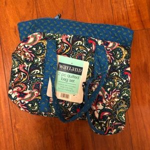 2 piece quilted bag set